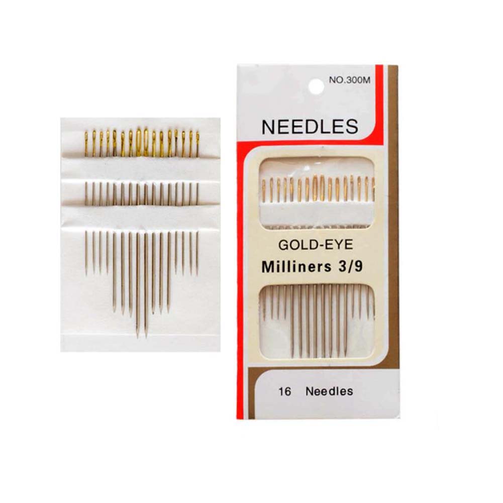 Leatherwork Hand Sewing Needles - เข็มเย็บมือแบบร้อยด้ายเอง ขนาดใหญ่ 16 แพ็ค สำหรับเย็บหนัง ผ้าไหม