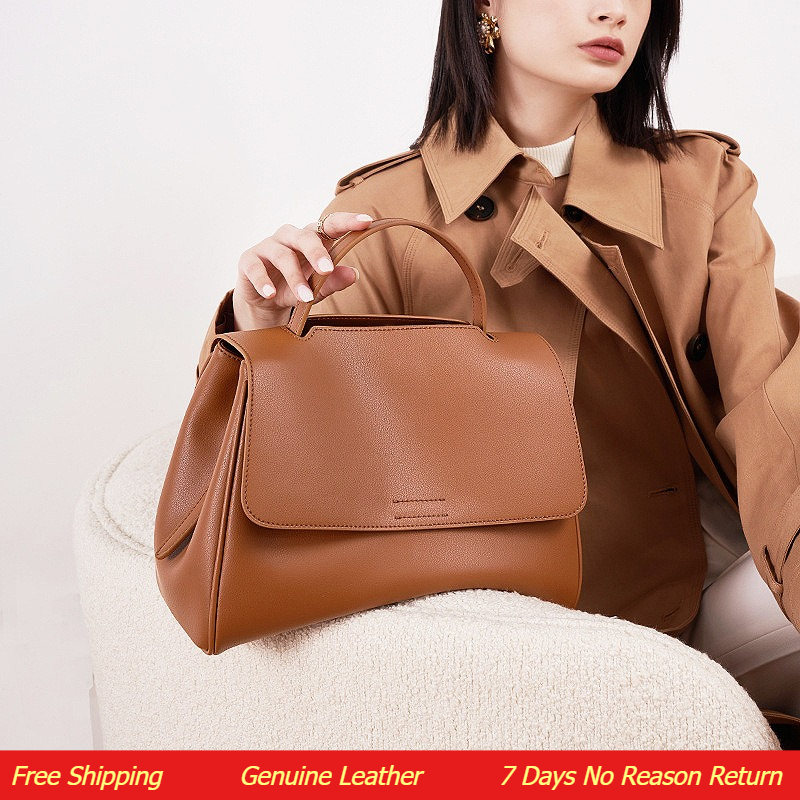 Leatherwork Workshop - กระเป๋าโท้ทสุดหรูสำหรับผู้หญิง กระเป๋าถือสำหรับเดินทาง ช้อปปิ้ง ทำงาน กระเป๋าสะพายไหล่สไตล์วินเทจ กระเป๋าแฟชั่นสำหรับเดินทางและทำงาน