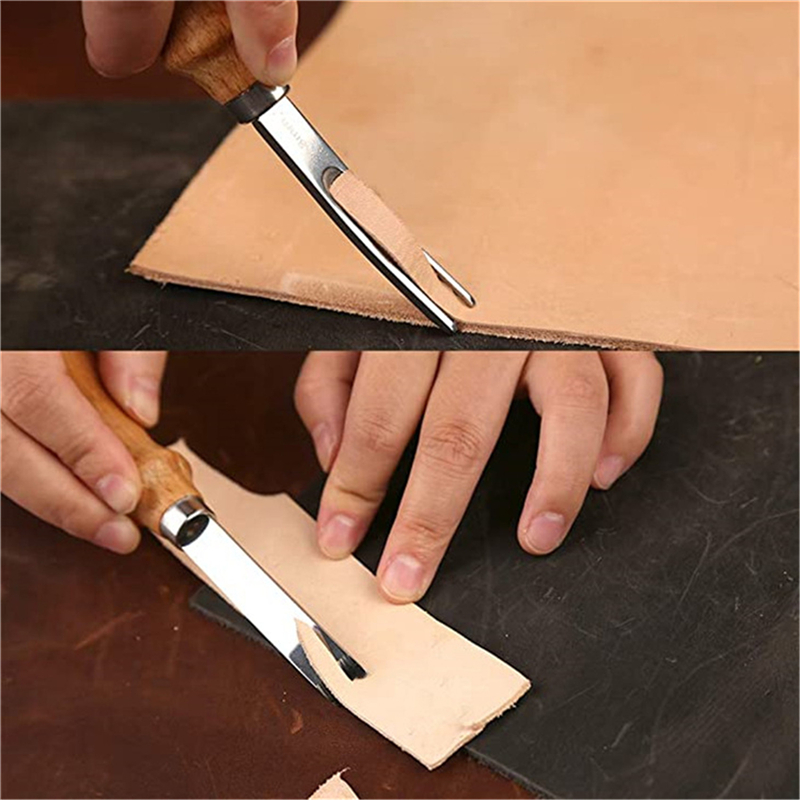 Leather Edge Beveler - เครื่องมือตัดขอบหัตถกรรมเครื่องหนังตัดด้วยมือแบบ DIY หัตถกรรมเครื่องหนังตัดด้วยมือ
