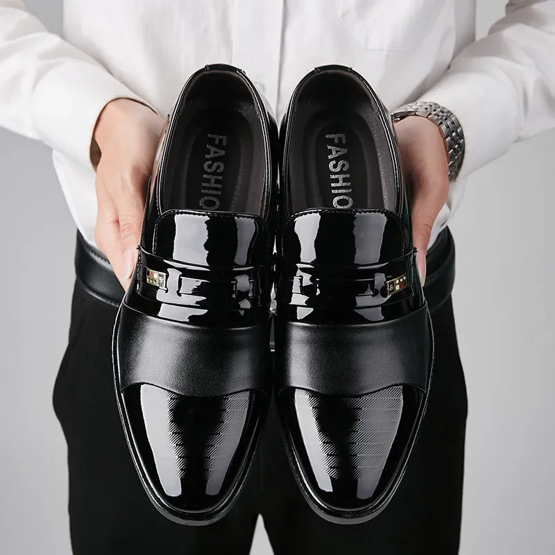 รองเท้าหนังสําหรับชายงานแต่งงา - Leather Work Dress บทวิจารณ์และราคา
