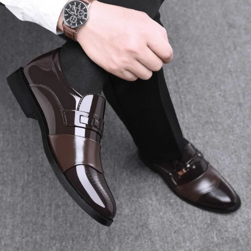 รองเท้าหนังสําหรับชายงานแต่งงา - Leather Work Dress บทวิจารณ์และราคา
