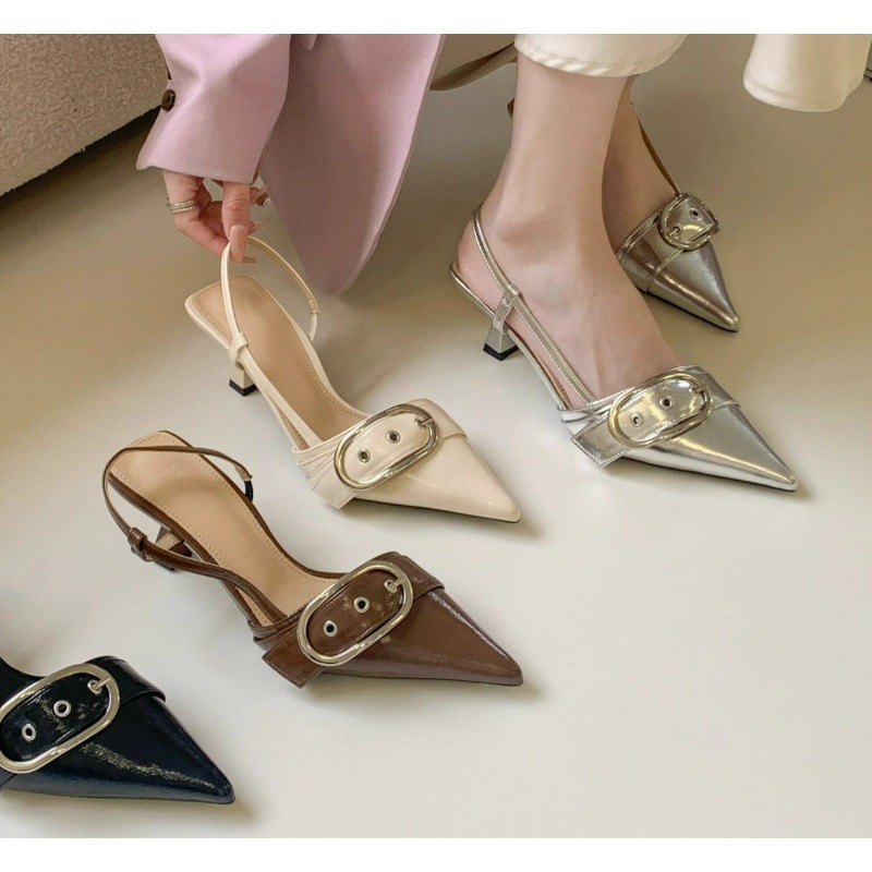 รองเท้าส้นสูงหัวแหลมหนังแก้วดี - Leather Work Heels บทวิจารณ์และราคา
