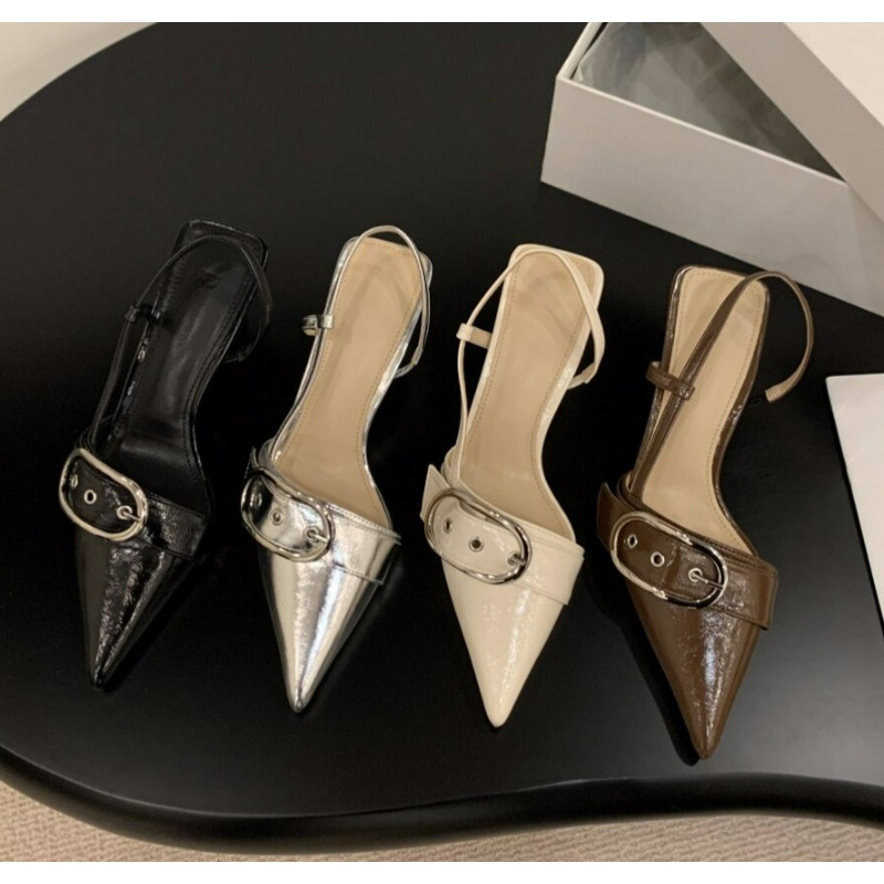 รองเท้าส้นสูงหัวแหลมหนังแก้วดี - Leather Work Heels บทวิจารณ์และราคา