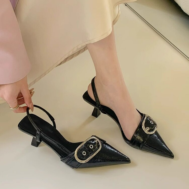 รองเท้าส้นสูงหัวแหลมหนังแก้วดี - Leather Work Heels บทวิจารณ์และราคา