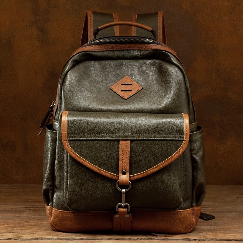 กระเป๋าเป้สะพายหลังหนังวัวชั้น - Leather Work Bag Men บทวิจารณ์และราคา