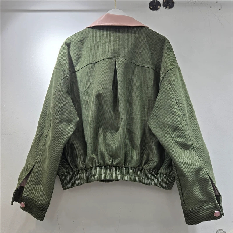 เสื้อแจ็คเก็ตคอร์ดูรอยประดับดอ - Leatherwork Flowers บทวิจารณ์และราคา