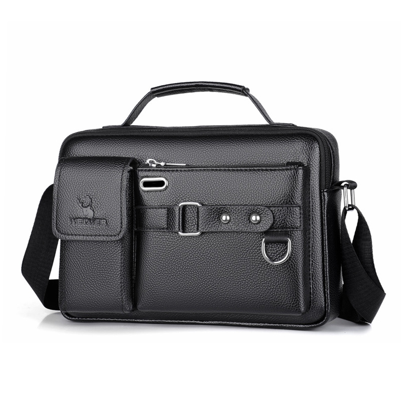 ยี่ห้อผู้ชายไหล่กระเป๋าหนังPuธ - Leather Work Bag Men บทวิจารณ์และราคา