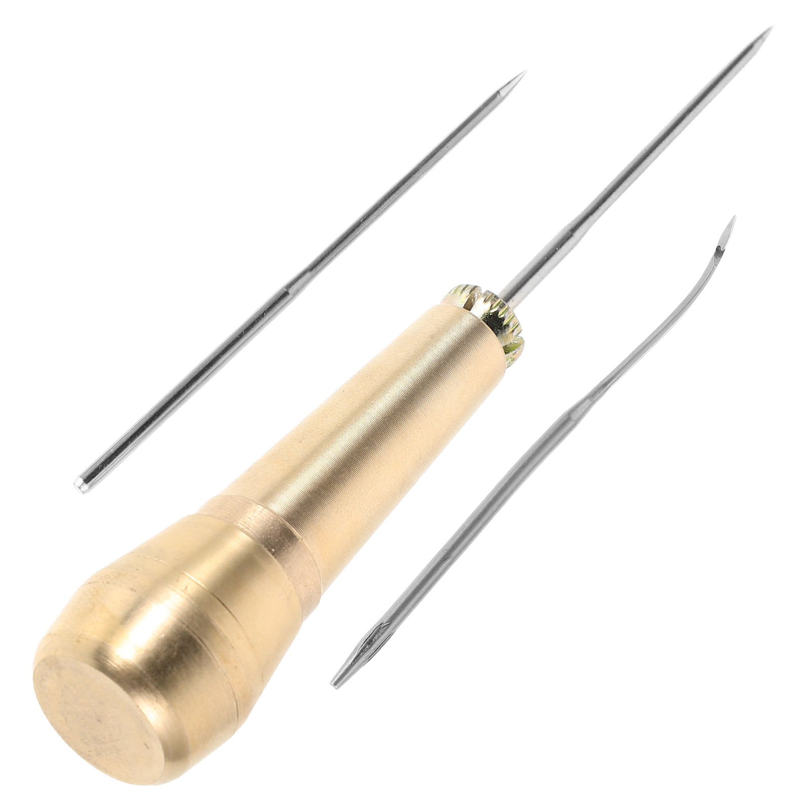 ชุดเข็มเจาะหนังพร้อมด้ามทองเหล - Leatherwork Hand Sewing Needles บทวิจารณ์และราคา