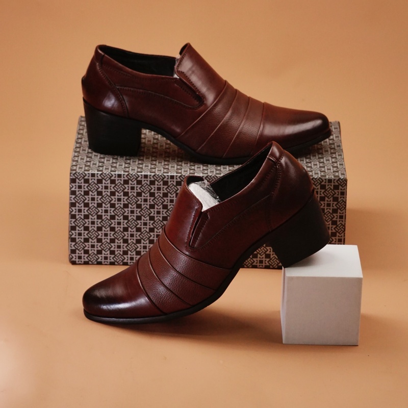 ขายร้อนหนังผู้ชายรองเท้าส้นสูง - Leather Work Dress บทวิจารณ์และราคา