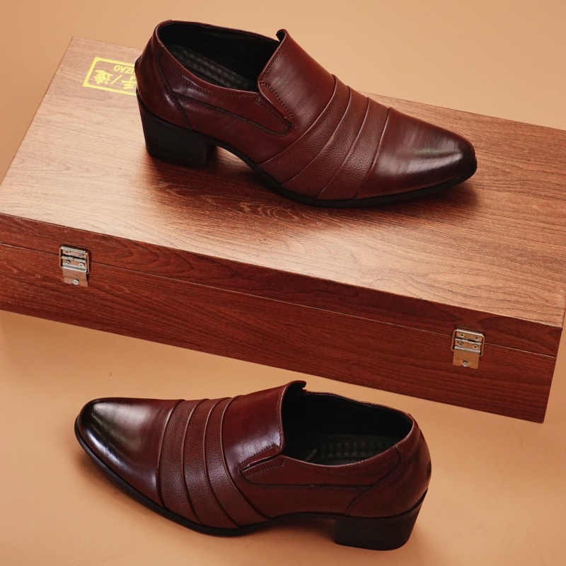 ขายร้อนหนังผู้ชายรองเท้าส้นสูง - Leather Work Dress บทวิจารณ์และราคา