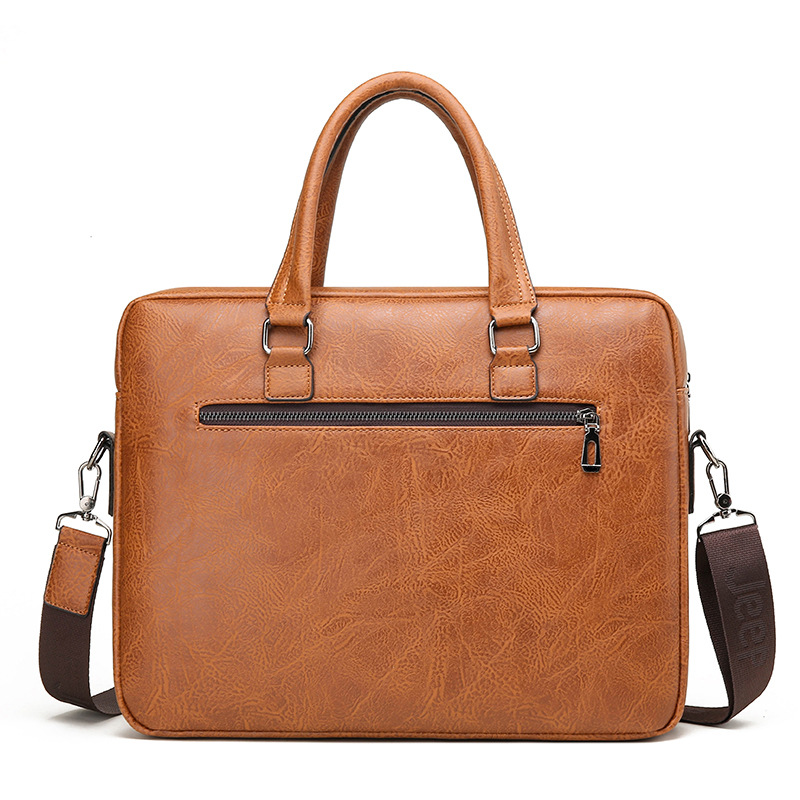 กระเป๋าใส่เอกสารทางธุรกิจของผู - Leather Work Bag Men บทวิจารณ์และราคา