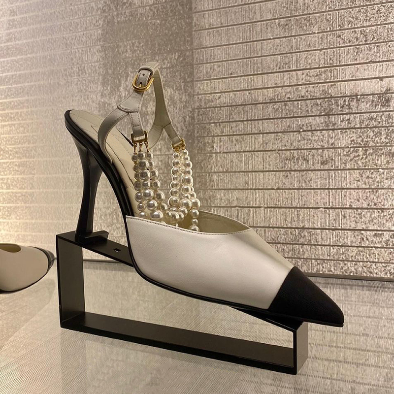 รองเท้าส้นสูงหัวแหลมแบบใหม่รอง - Leather Work Heels บทวิจารณ์และราคา