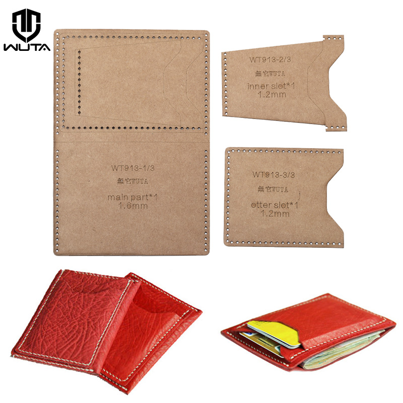 WUTA 913 Mini Card Case Kraft  - Leatherwork Patterns บทวิจารณ์และราคา