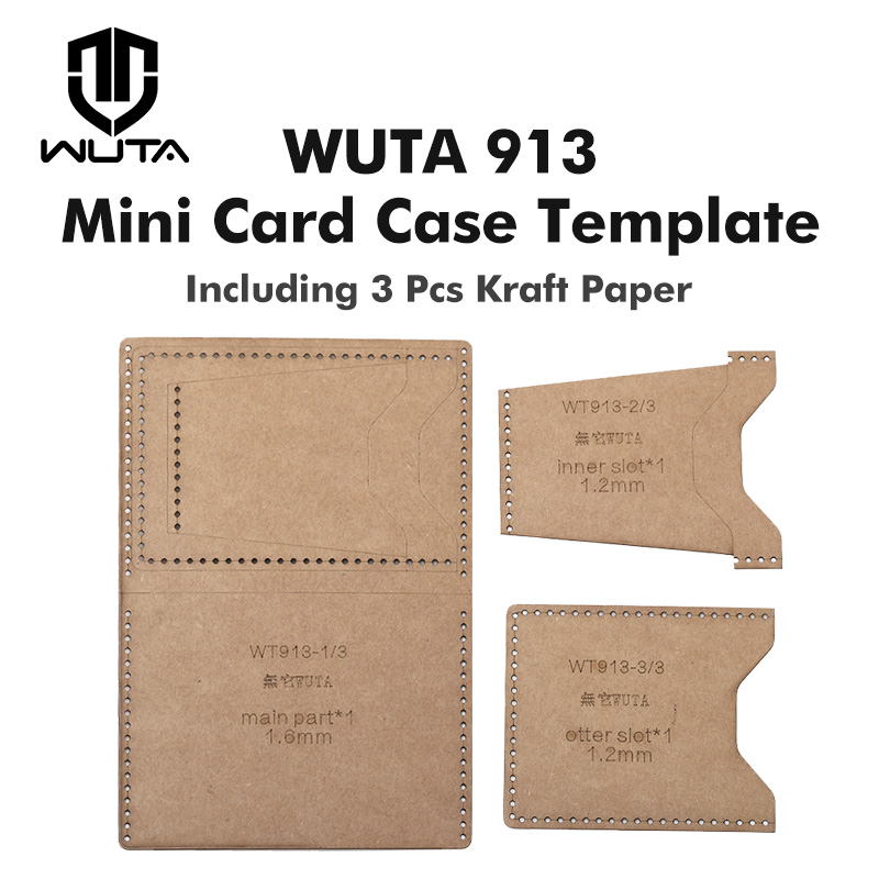 WUTA 913 Mini Card Case Kraft  - Leatherwork Patterns บทวิจารณ์และราคา