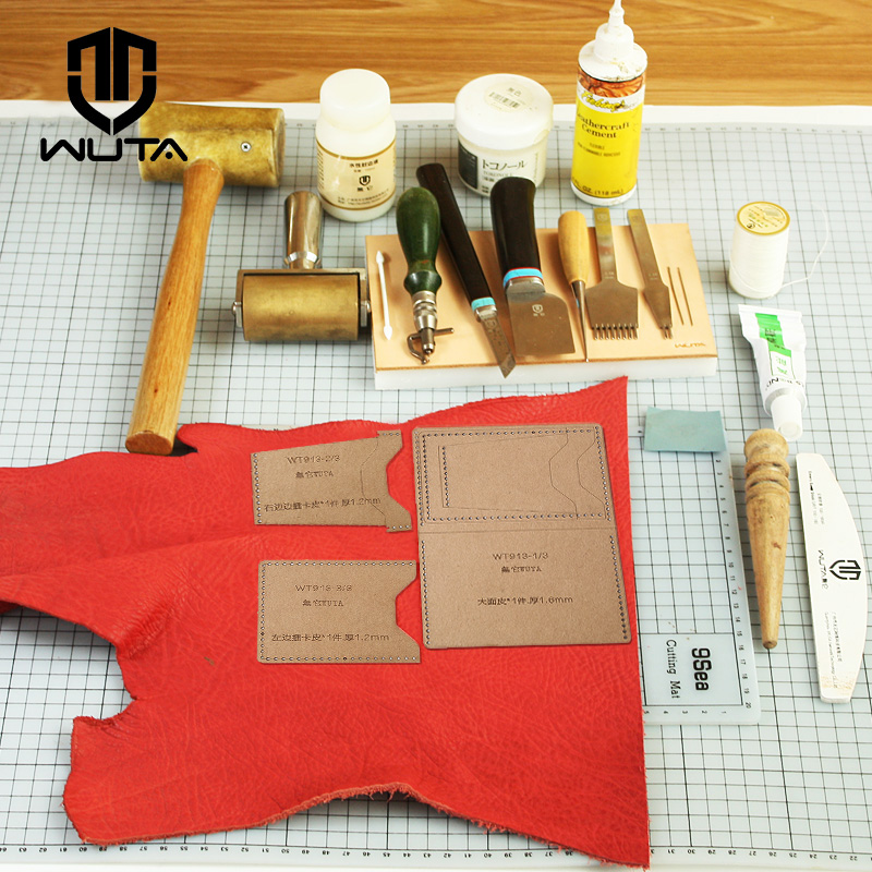 WUTA 913 Mini Card Case Kraft  - Leatherwork Patterns บทวิจารณ์และราคา