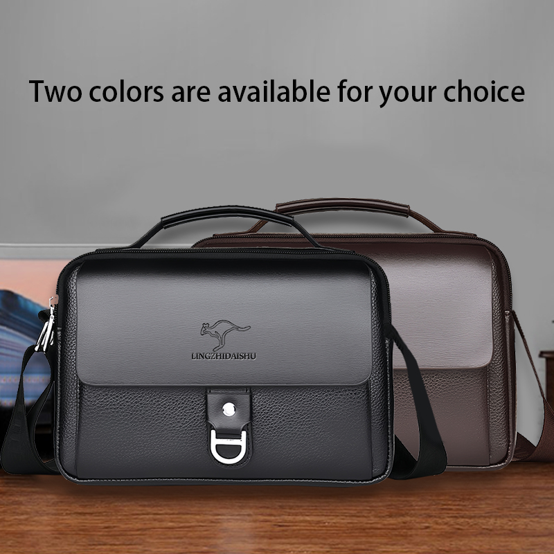 กระเป๋าธุรกิจสองสี ทนทานต่อการ - Leather Work Bag Men บทวิจารณ์และราคา