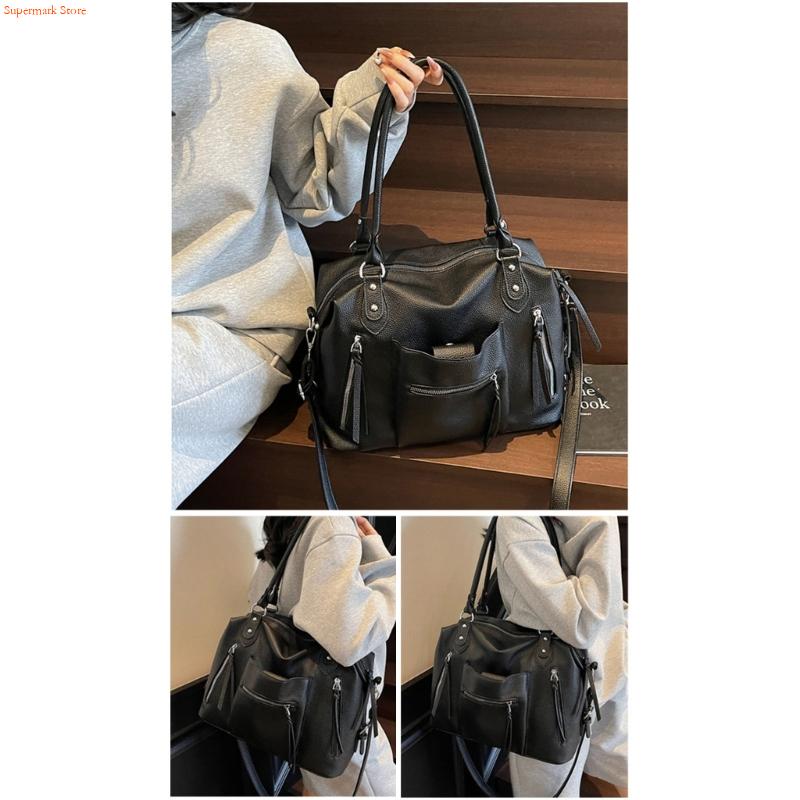 Q5WE อเนกประสงค์ Underarm กระเ - Leather Work Duffle Bag บทวิจารณ์และราคา