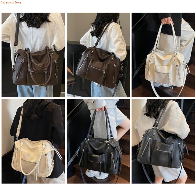 Q5WE อเนกประสงค์ Underarm กระเ - Leather Work Duffle Bag บทวิจารณ์และราคา