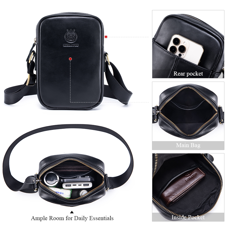กระเป๋าสะพายไหล่ผู้ชายลำลอง กร - Leather Work Bag Men บทวิจารณ์และราคา