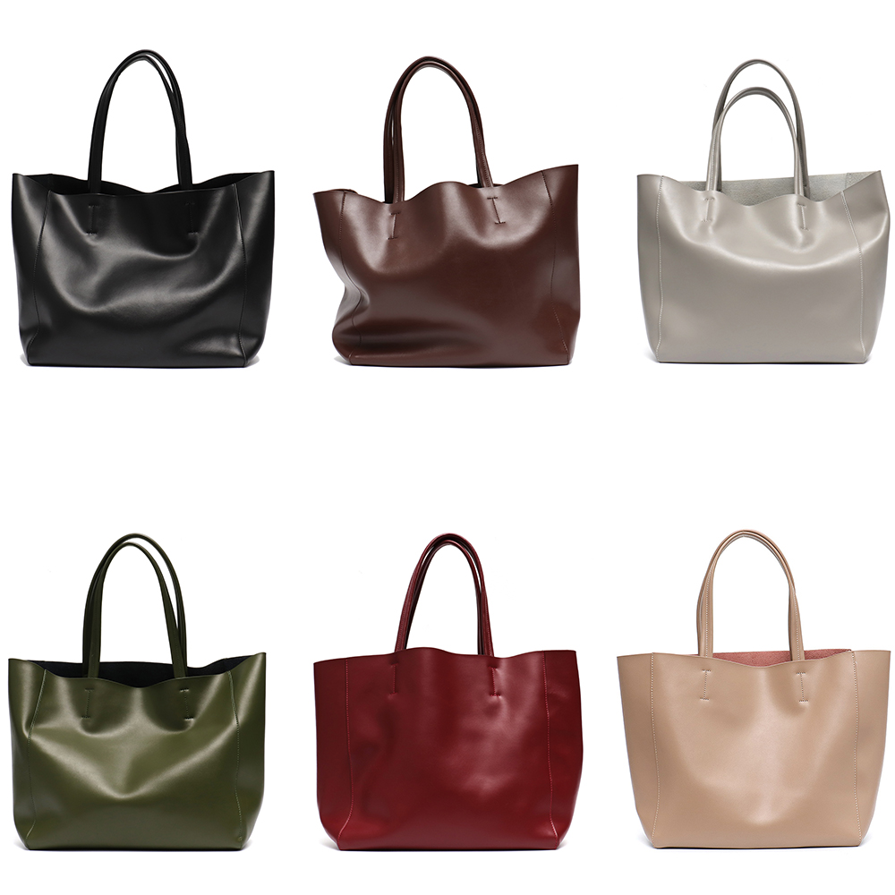 Minimalist Big Tote กระเป๋าผู้ - Leatherwork Workshop บทวิจารณ์และราคา