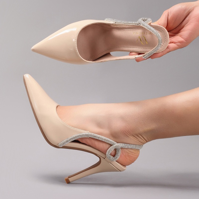 เซ็กซี่สิทธิบัตรหนัง Pointed T - Leather Work Heels บทวิจารณ์และราคา