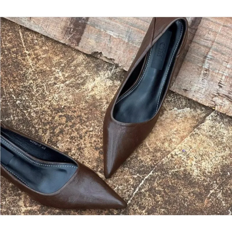 2024 ผู้หญิงรองเท้าส้นสูงเซ็กซ - Leather Work Heels บทวิจารณ์และราคา