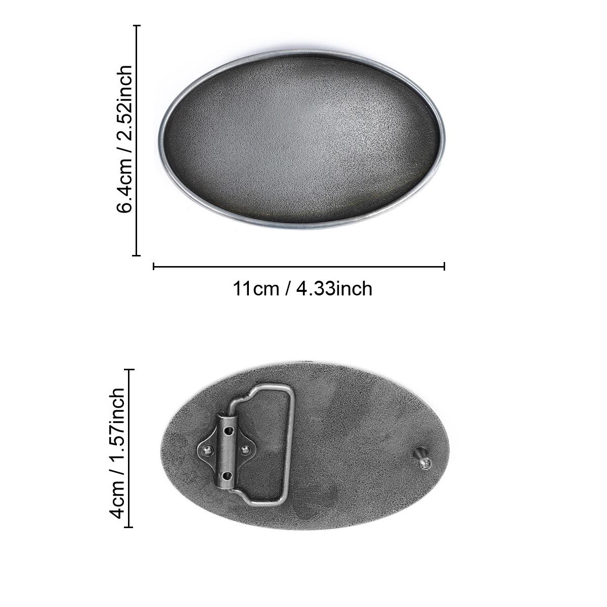 หัวเข็มขัดรูปวงรีแบบเรียบ ผิวส - Belt Buckle Blank บทวิจารณ์และราคา