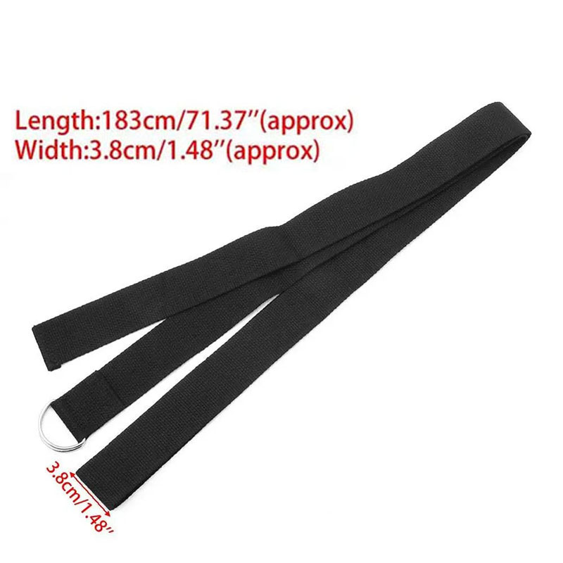 183*3.8 ซม.สายโยคะผ้าฝ้ายออกกํ - Belt Buckle Blank บทวิจารณ์และราคา