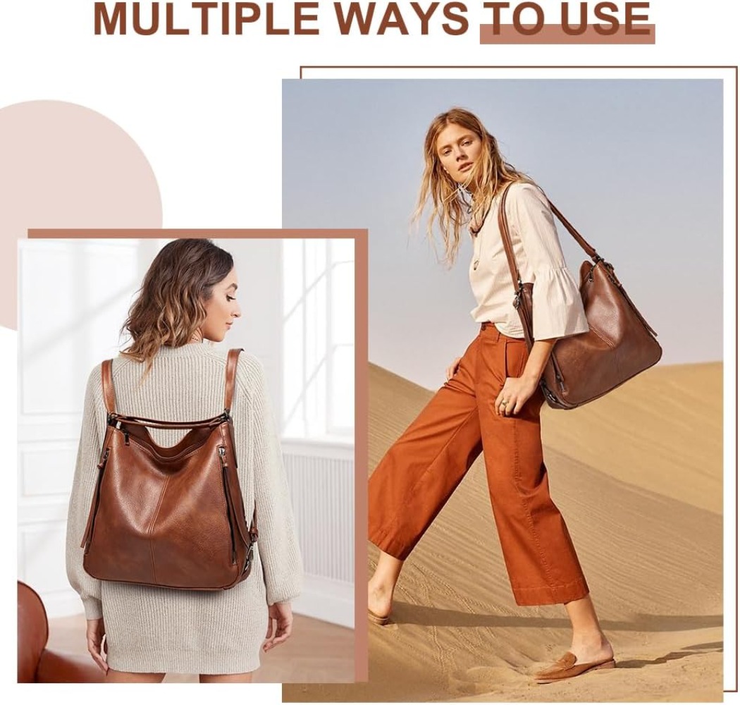 กระเป๋าถือผู้หญิงสุดหรู กระเป๋ - Leather Work Womens Backpack บทวิจารณ์และราคา