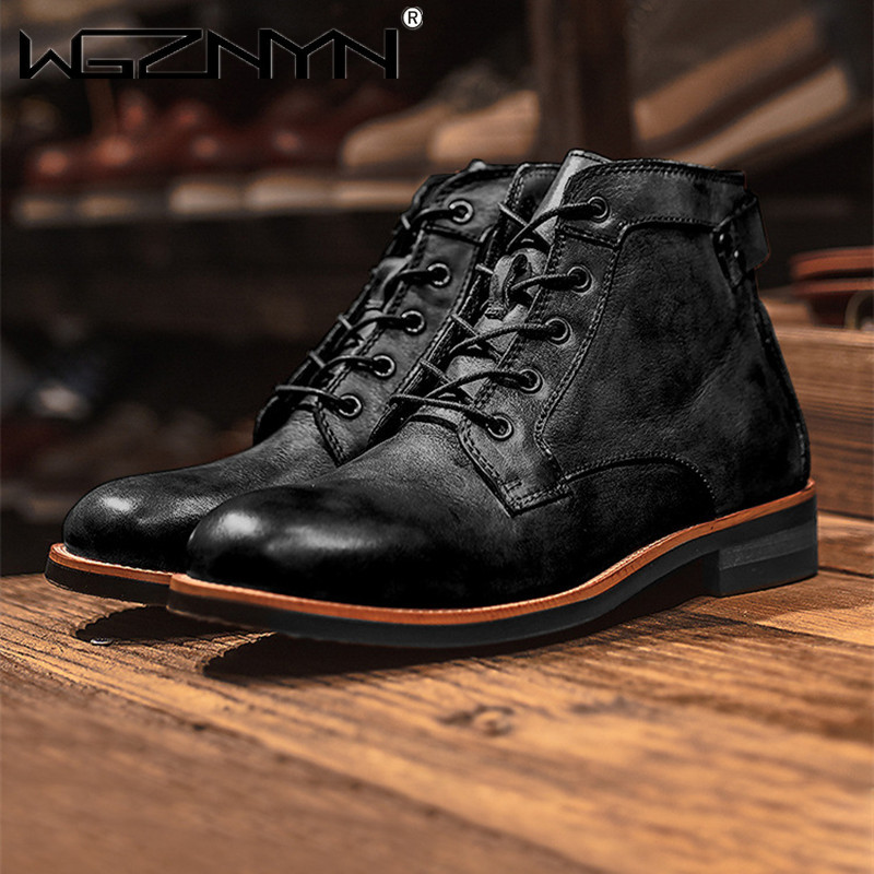 Luxury Retro รองเท้าหนังผู้ชาย - Leather Work Dress บทวิจารณ์และราคา