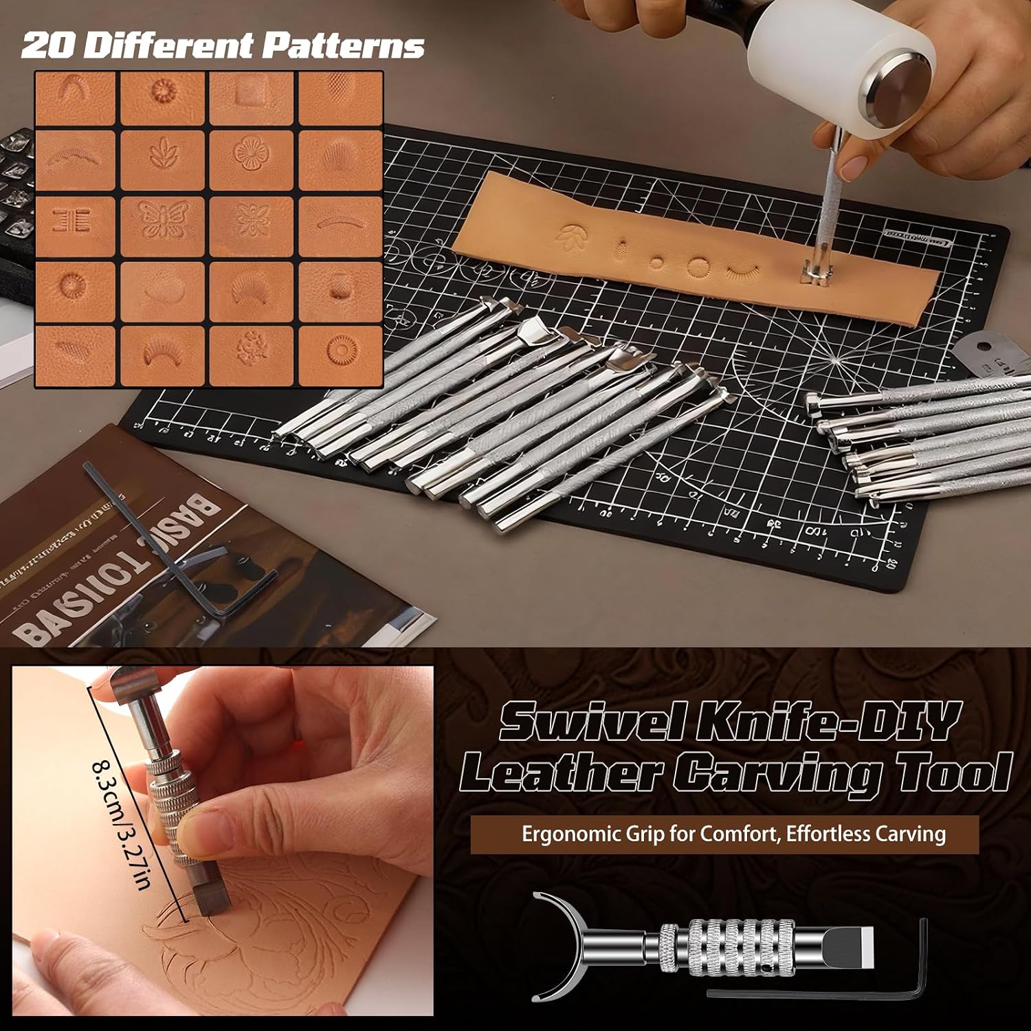ชุดอุปกรณ์งานหนัง, เครื่องมือท - Leatherwork Tools บทวิจารณ์และราคา