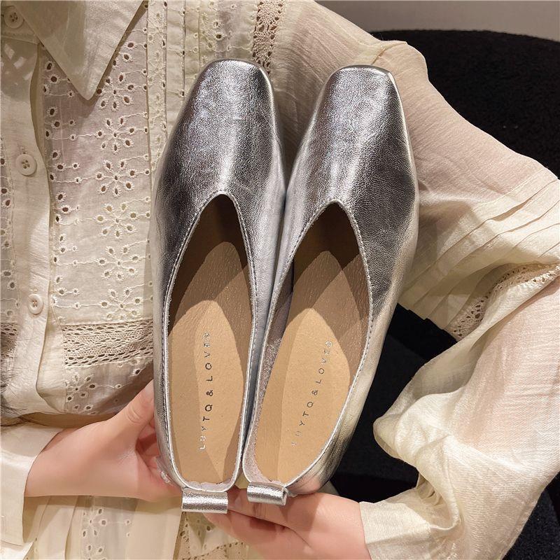 รองเท้าแฟชั่นผู้หญิง รองเท้าโล - Leather Work Heels บทวิจารณ์และราคา