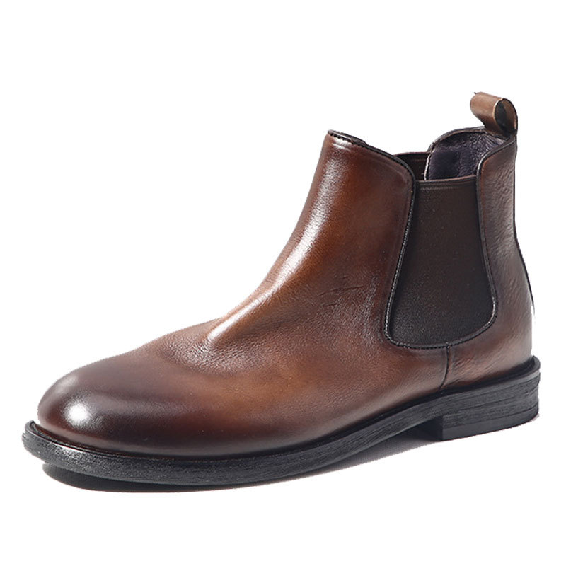 รองเท้าบูทเชลซีผู้ชายคุณภาพสูง - Leather Work Dress บทวิจารณ์และราคา