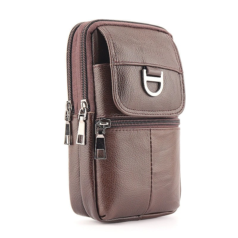 กระเป๋าคาดเอวหนังสำหรับผู้ชาย  - Leather Work Bag Men บทวิจารณ์และราคา