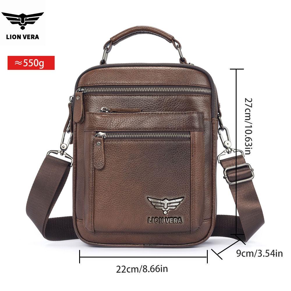 LION VERA กระเป๋าสะพายไหล่ผู้ช - Leather Work Bag Men บทวิจารณ์และราคา