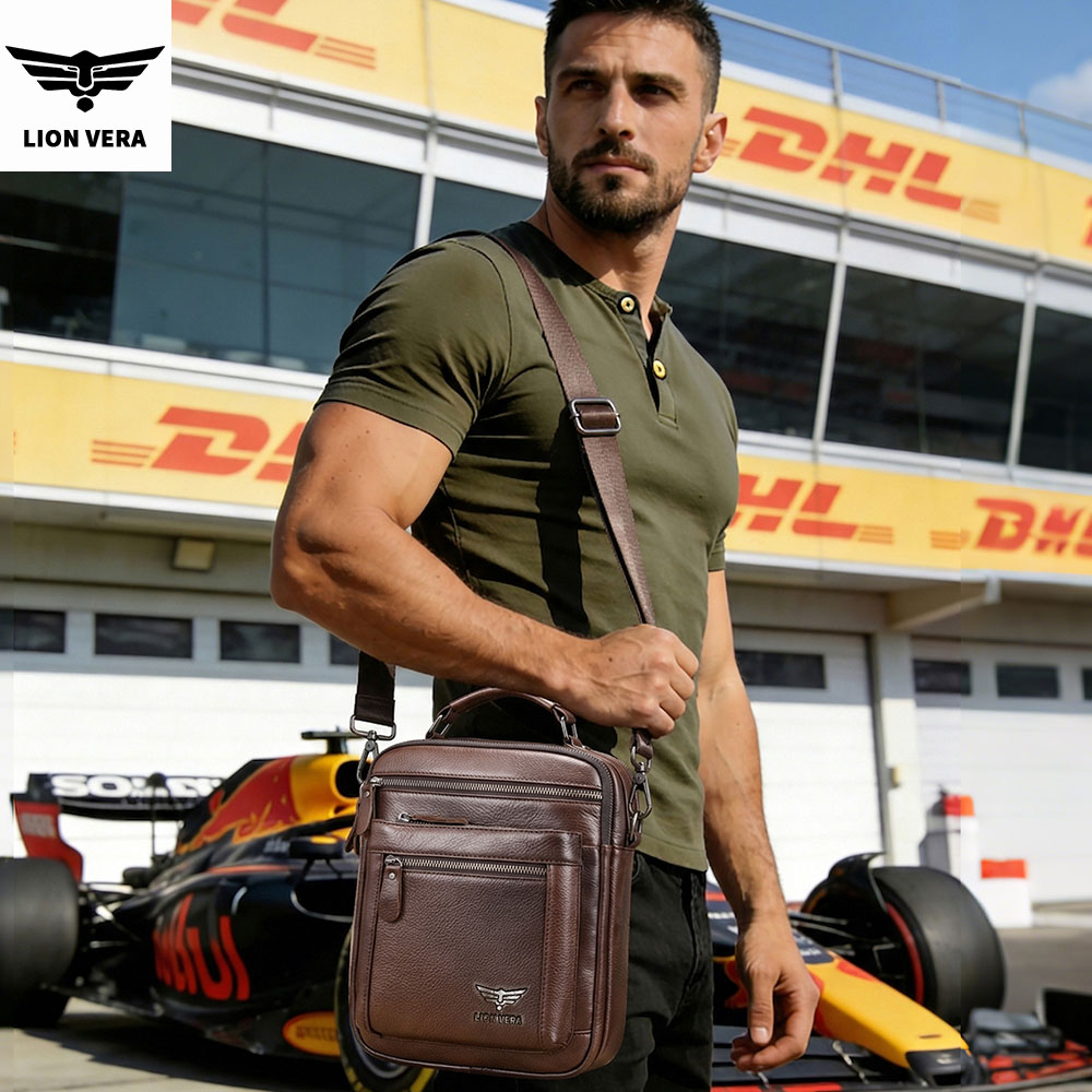 LION VERA กระเป๋าสะพายไหล่ผู้ช - Leather Work Bag Men บทวิจารณ์และราคา