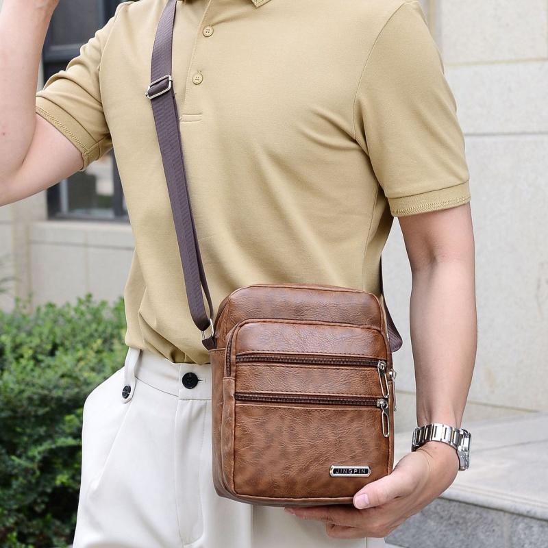 ผู้ชาย PU หนัง Crossbody ไหล่ก - Leather Work Bag Men บทวิจารณ์และราคา