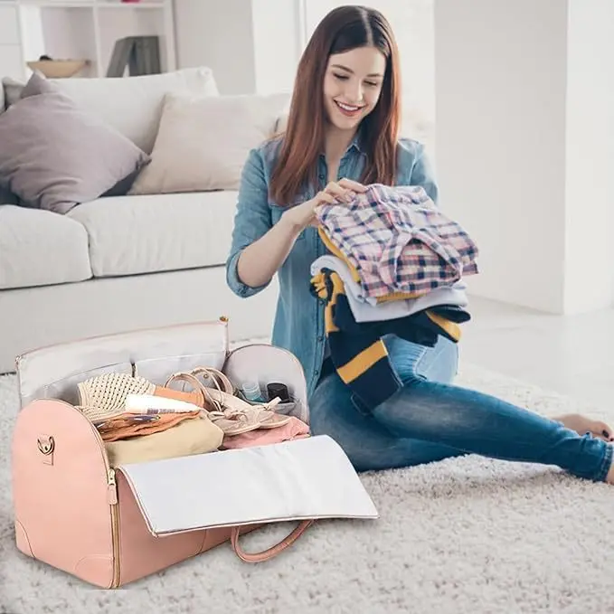 2025 กระเป๋าเดินทางแบบกันน้ำสำ - Leather Work Duffle Bag บทวิจารณ์และราคา