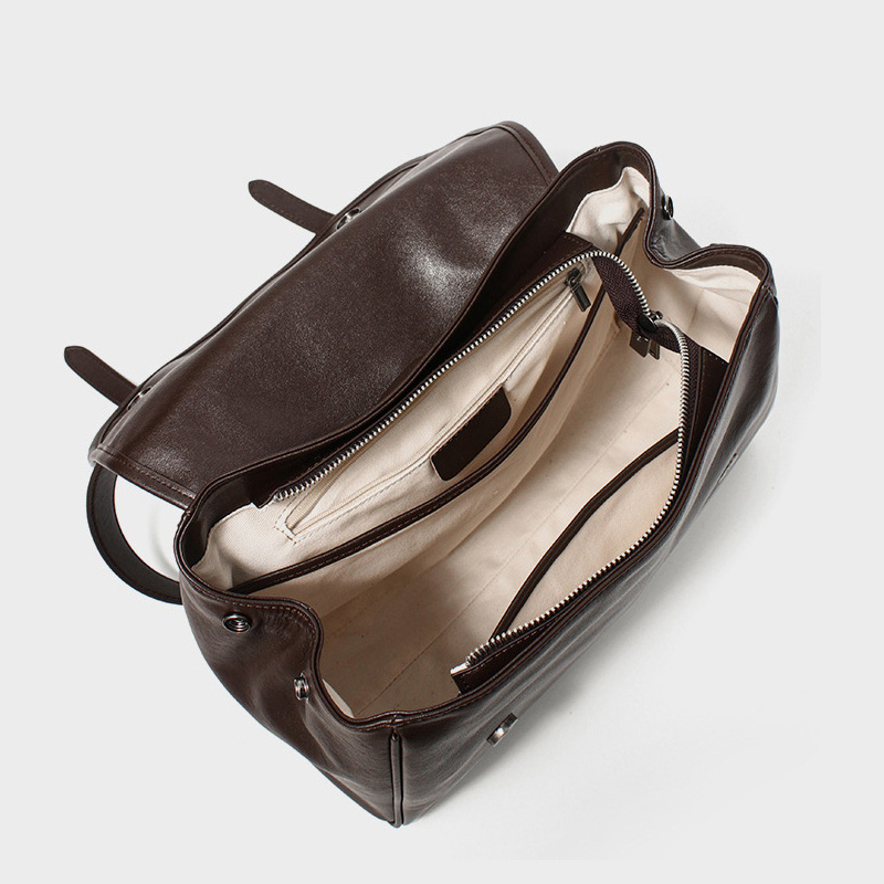 กระเป๋าเป้สะพายหลังหนังนิ่มสไต - Leather Work Womens Backpack บทวิจารณ์และราคา